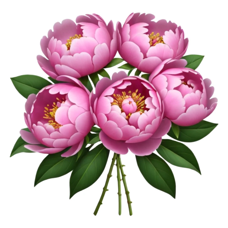 Bouquet of pink peonies sticker