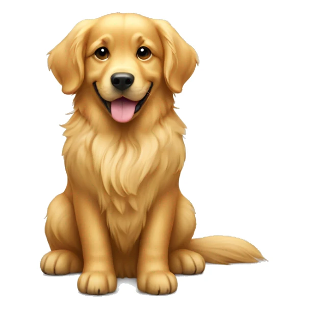 golden retriever, girl  sticker