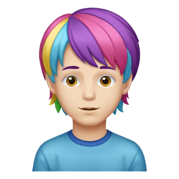 Make the girl in the middle a boy with a wig on sticker