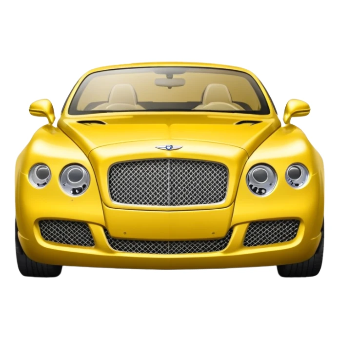 Yellow Bentley sticker