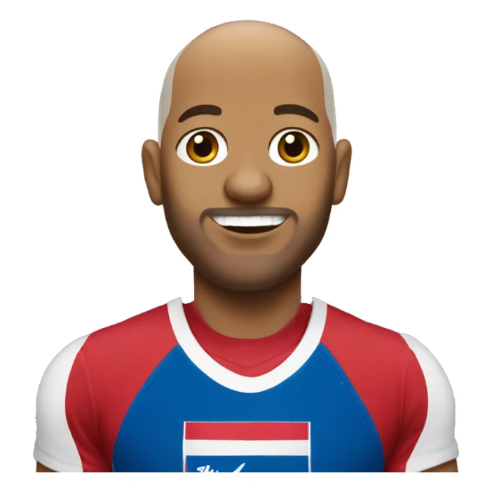 A big bald Puerto Rican guy wearing Nike dunks sticker