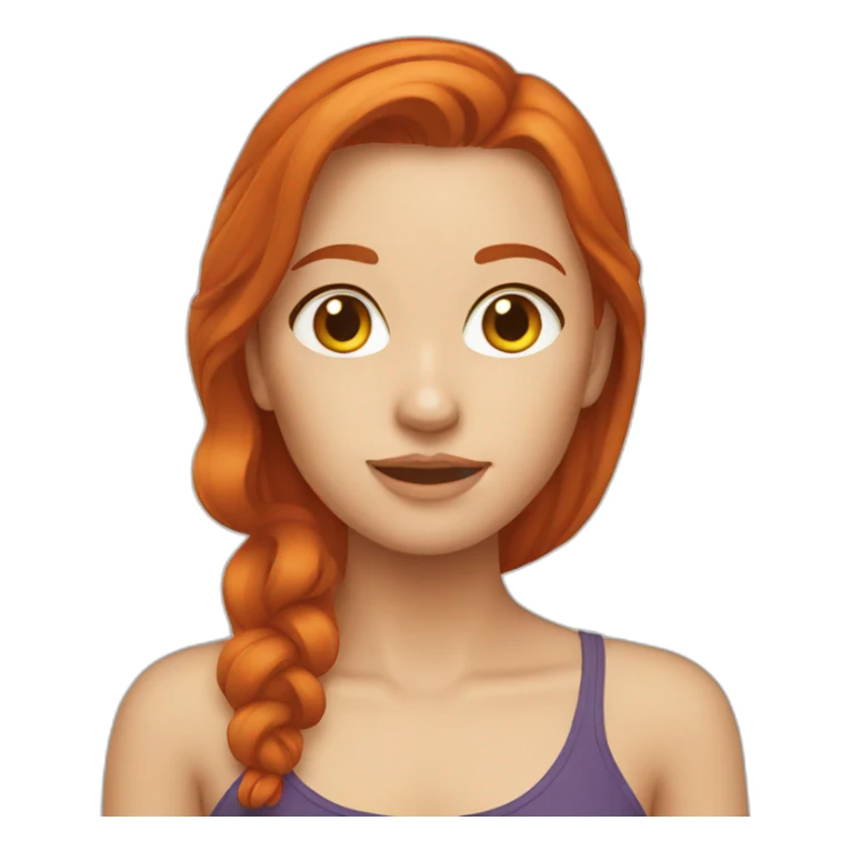 redhead sticker