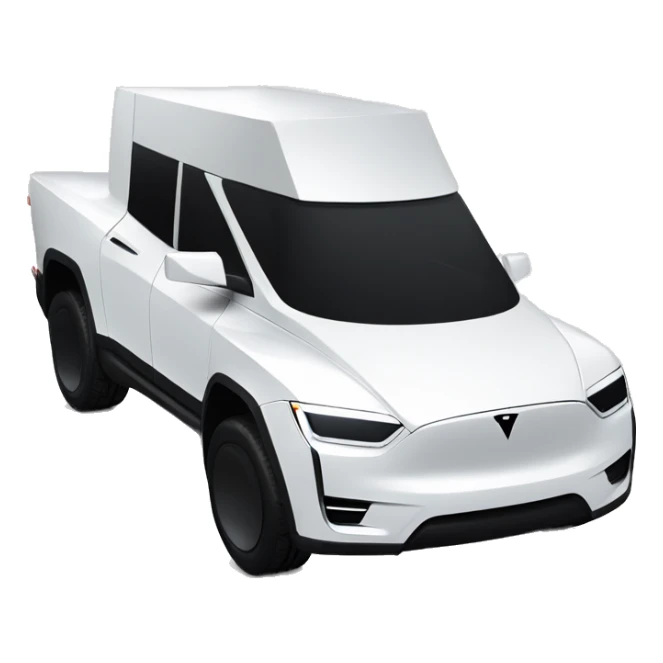Sleek Tesla cyber truck  sticker
