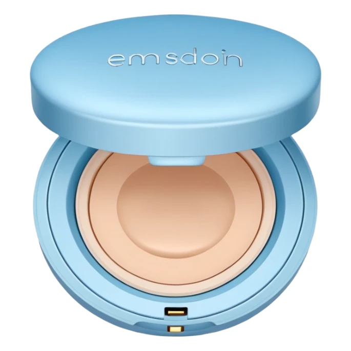 cushion foundation Pact in ligt blue color sticker