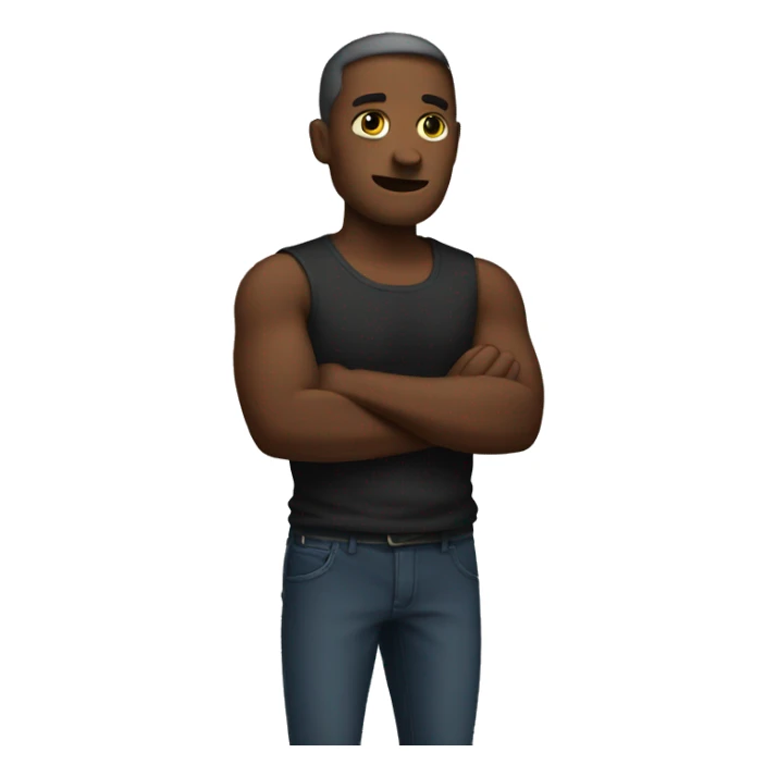 emoji crossed arms sticker