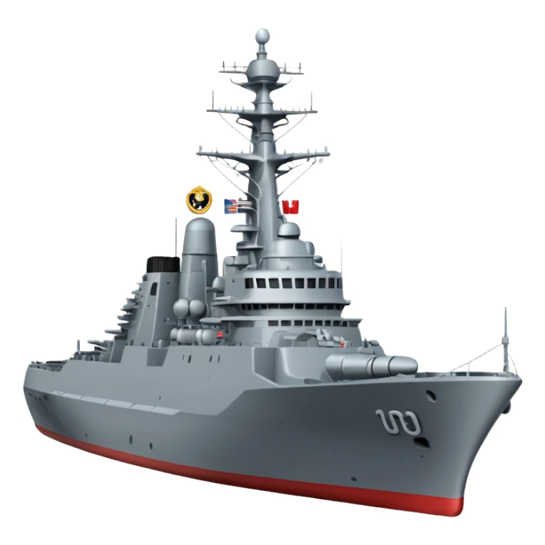 generate a very realistic missile cruiser, Admiral Zozulya sticker