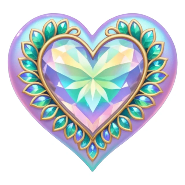 fairy-themed heart sticker