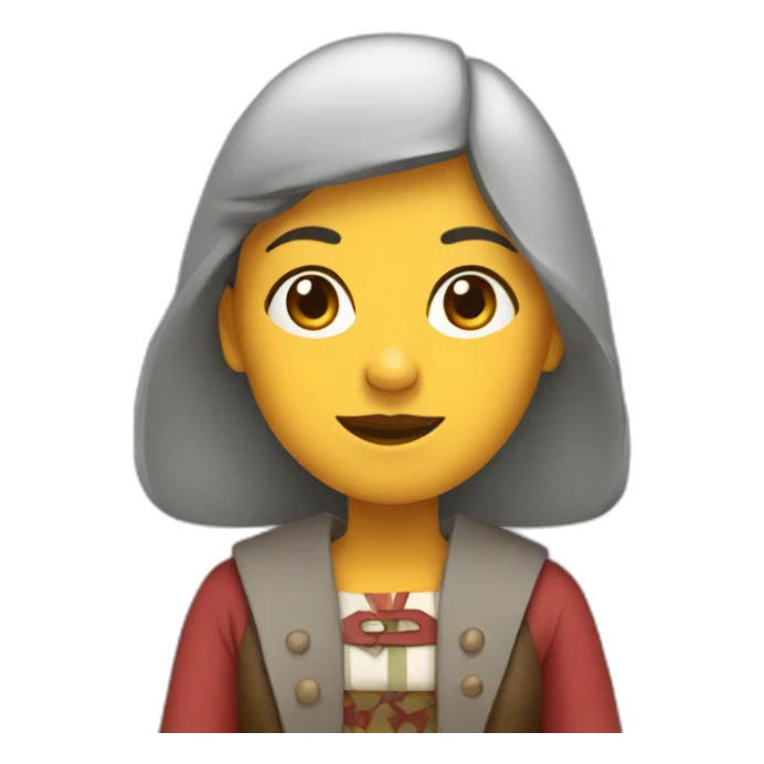 typical galician woman sticker