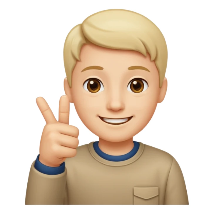 Looking satisfied and putting together your thumb and pointer finger happy sticker