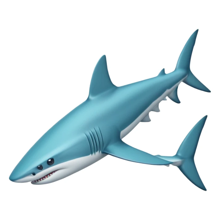A blue shark wearing Nike shoes sticker