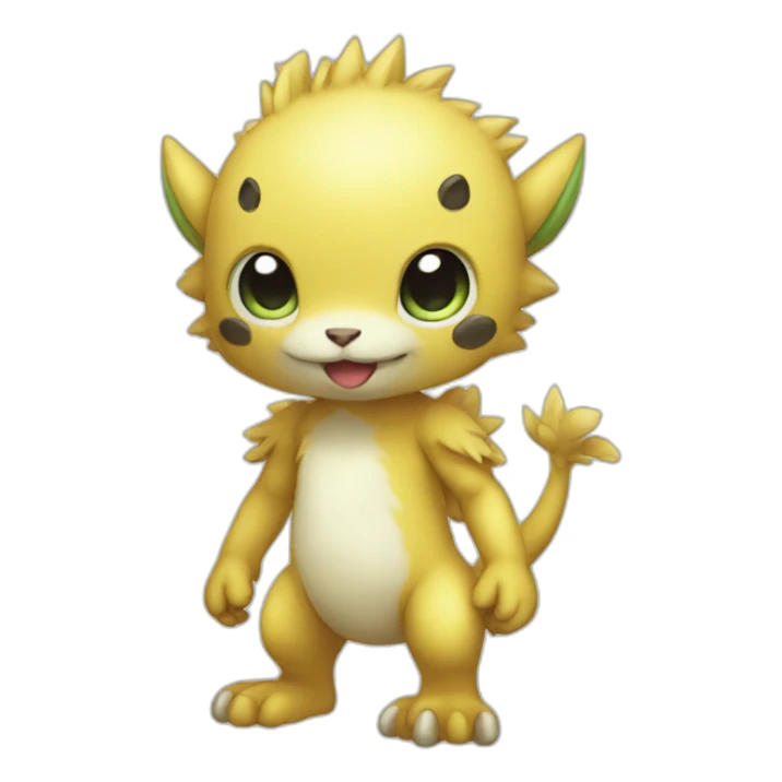 baby Digimon creature full body sticker
