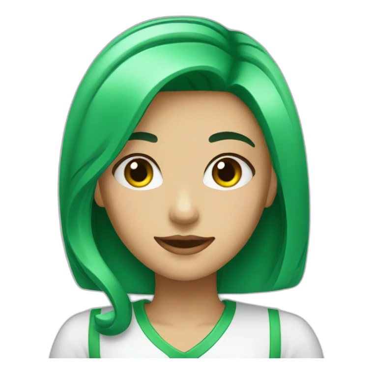 girl-with-green-hair-barista sticker