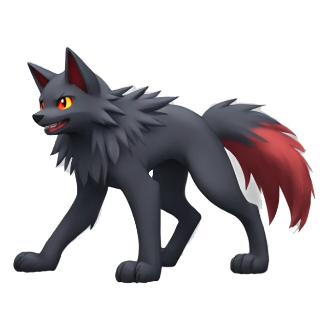 Litten-Zoroark-Mightyena-Zorua full body sticker