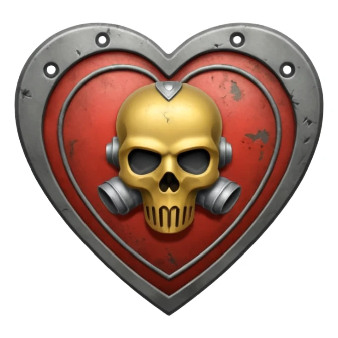 Death Korps Of Krieg love heart sticker