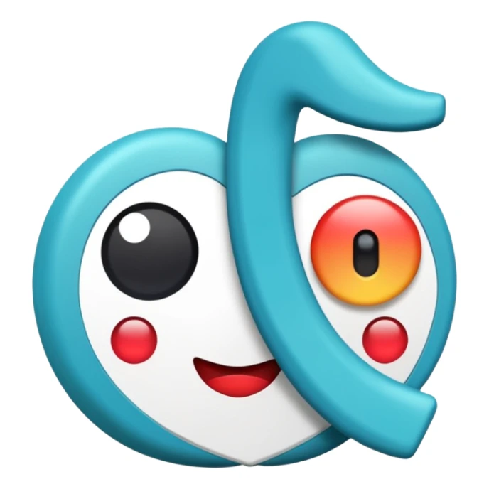 Tiktok beyaz tik etrafı mavi sticker