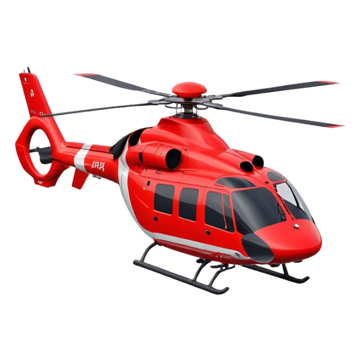 Rescue Helicopter - Airbus H145 (Model Year: 2021) (Iconic colour: Red with white) sticker