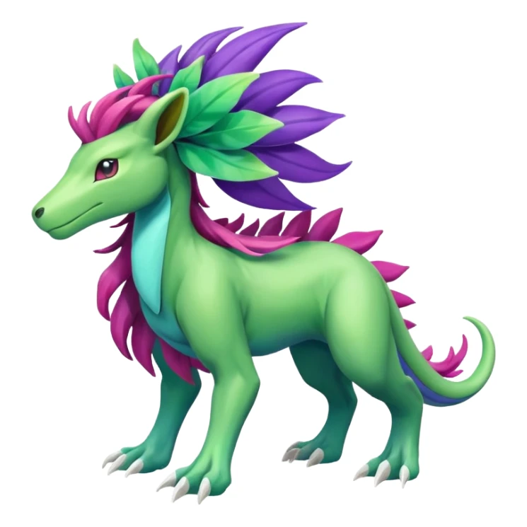 Suicune-Meganium-Virizion-fusion (full body) sticker