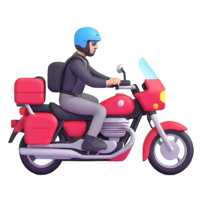 motorcycle touring through scenic countryside sticker