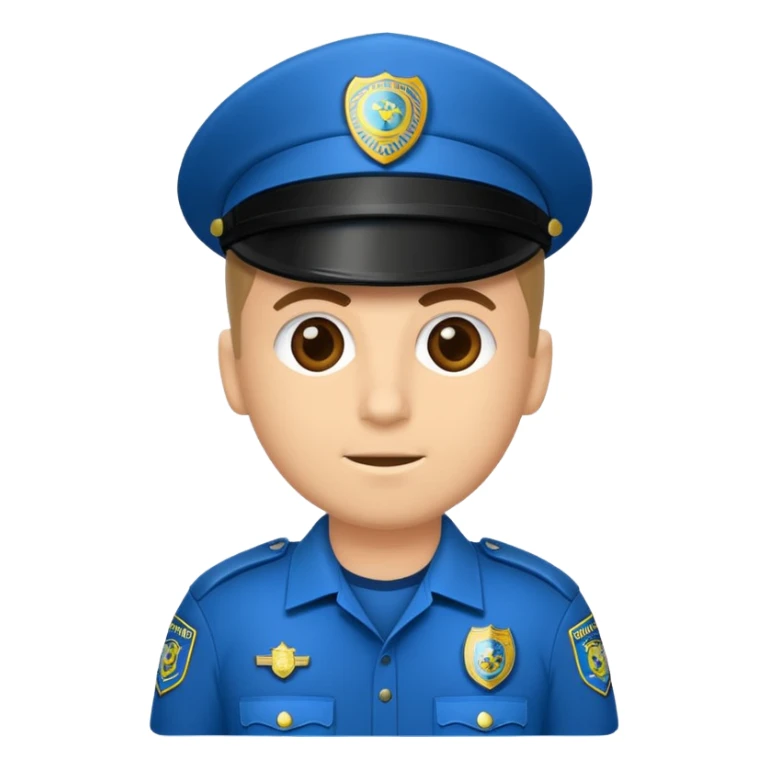 Un policía pero las características que sean de futbol sticker