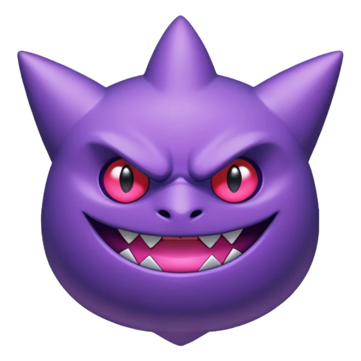 Pokemon legendary purple and pink mega gengar sticker