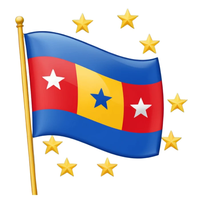 Create an emoji of independantists Guadeloupe flag sticker