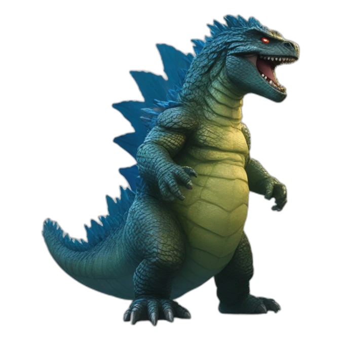 Cinematic Godzilla (proportional)calm (realistic) (Godzilla King of the Monsters, 2019) sticker