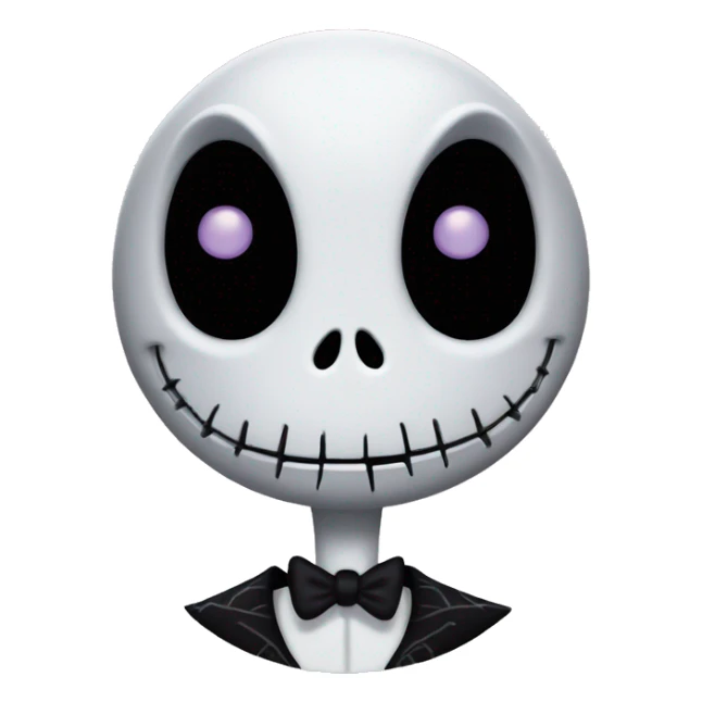 Jack skellington with heart eyes sticker