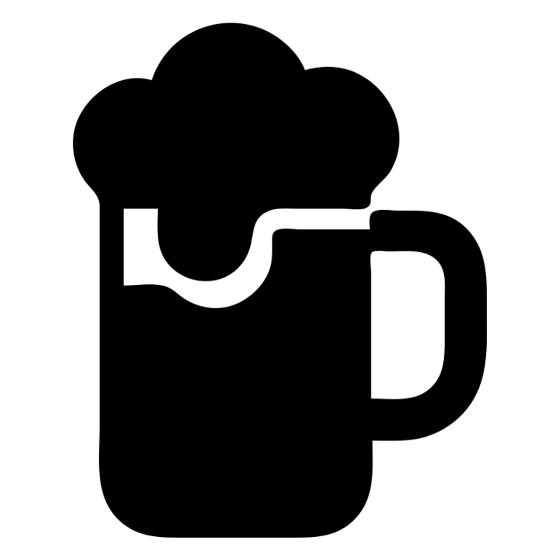 a solid icon of vodka drink beer sticker