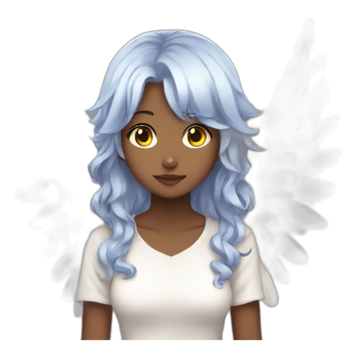 Angel anime girl sticker