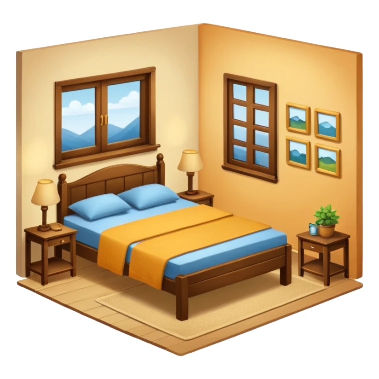 un departamento amuebaldo y hogareño sticker