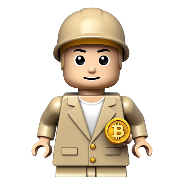 lego homme hackeur bitcoin sticker