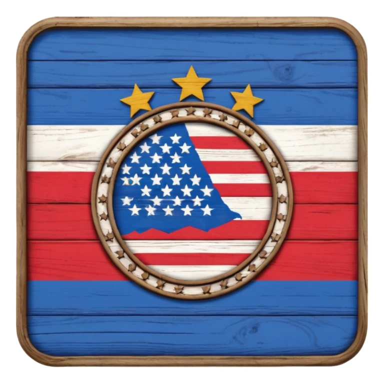 Red, White, and Blue Reigning Champion sign sticker