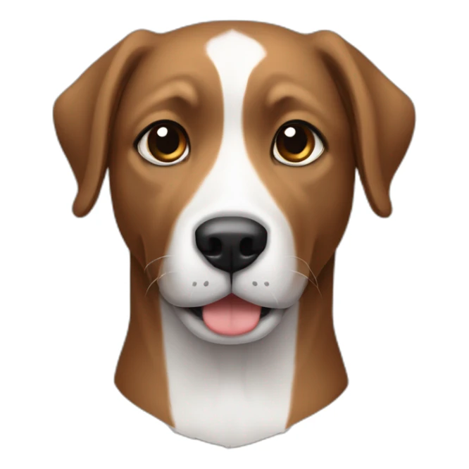 Perro negro, cejas marrones y una pata blanca sticker