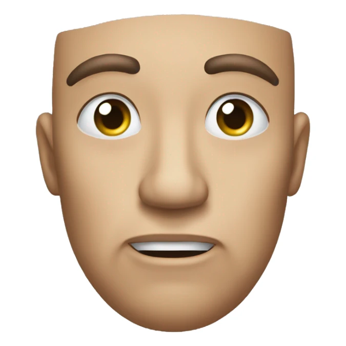 Create an emoji of a face where one hand is pulling down the lower eyelid, expressing skepticism or disbelief. The face should have a slightly raised eyebrow and a neutral or unimpressed expression. sticker
