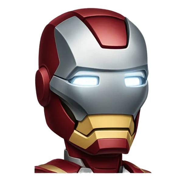 iron man and four stars sticker