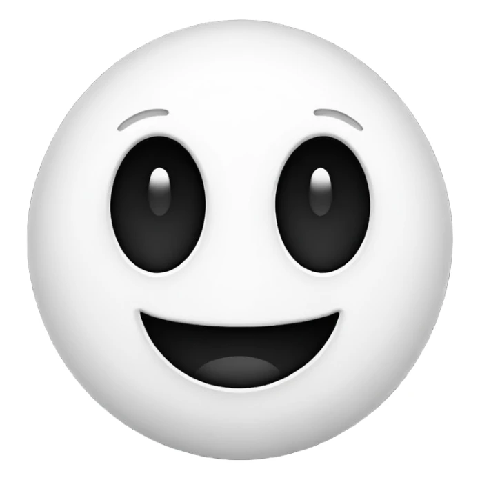 Hazme el emoji del mundo pero en blanco y negro sticker