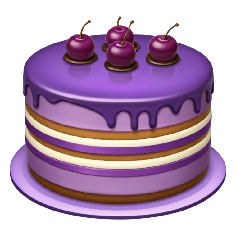 purple dessert sticker