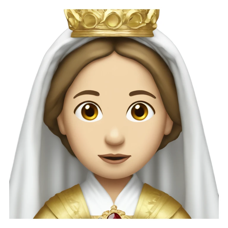 Young queen victoria as the virgin mary sticker