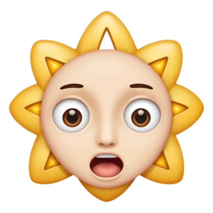 Someone reading a book with star eyes and open mouth sticker