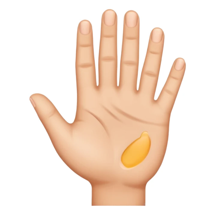 make a hand like the regular one but make it an L shape with the finger and thumb  sticker
