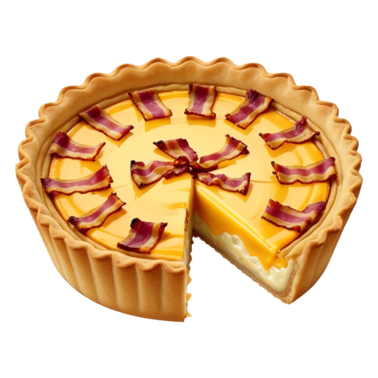 Bacon cheese quiche sticker