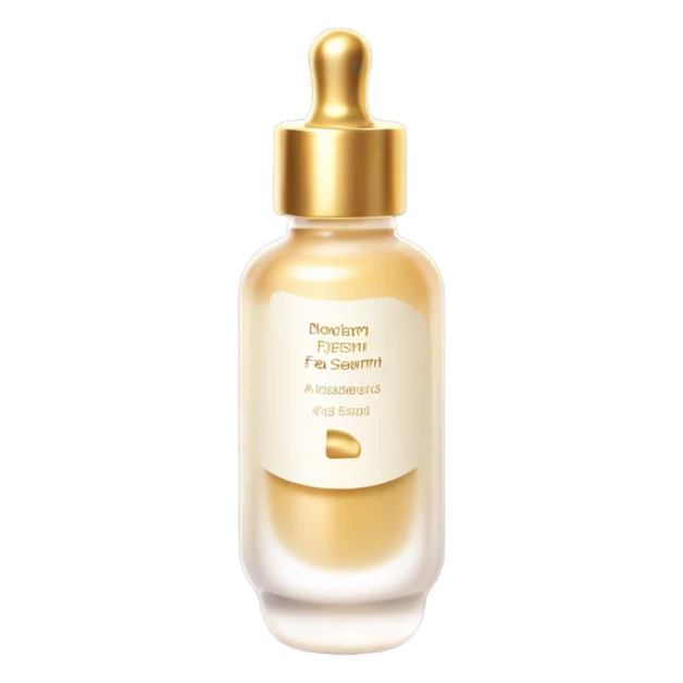 beautiful bottle of face serum sticker