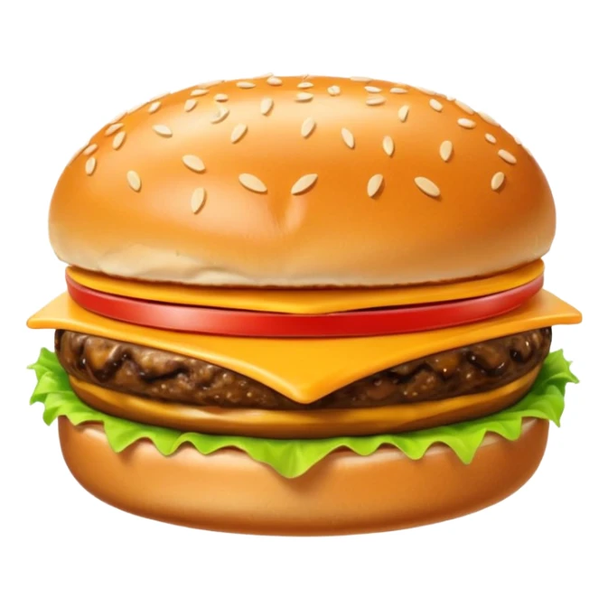 want the Gooey Cheeseburger in 5–20° gentle bird’s-eye angle

 sticker