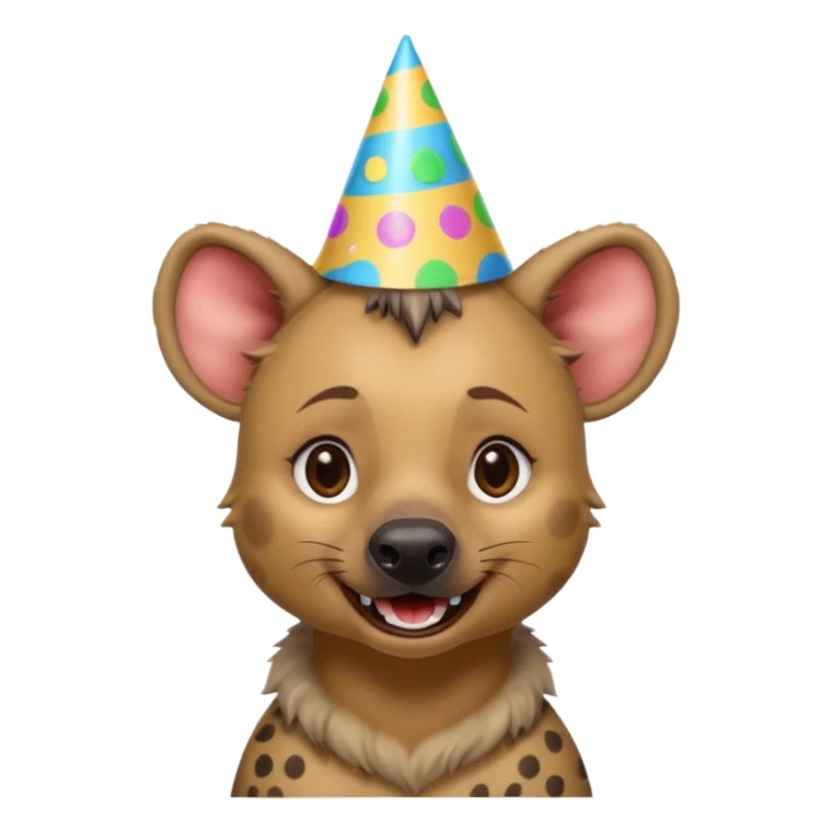 Birthday girl hyena sticker