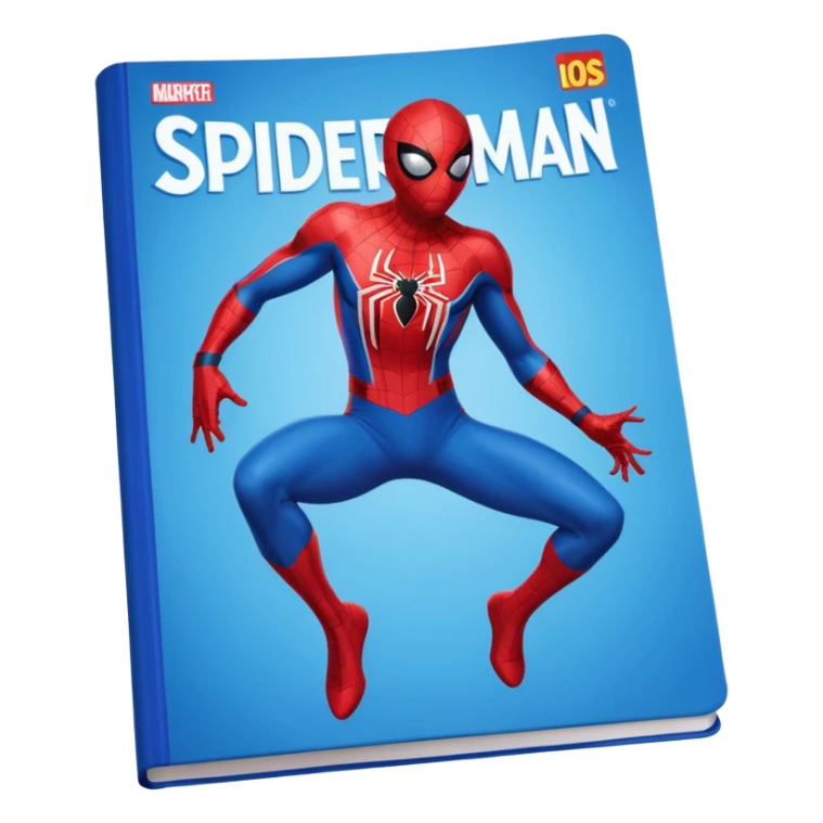 a magazine with Spider-Man on the cover sticker
