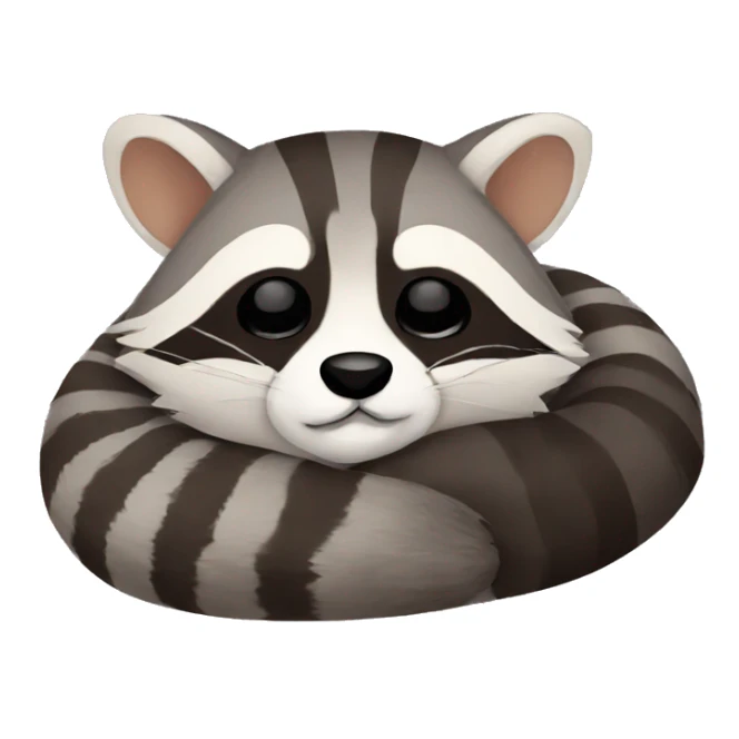 Raccoon sleep  sticker