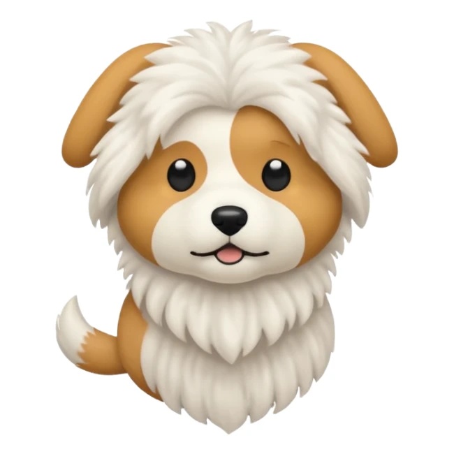 dog made of wool  sticker