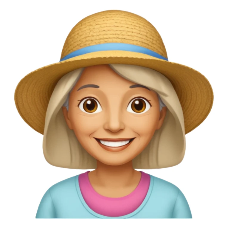  older woman in the country sticker