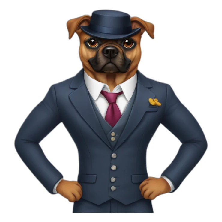 Perro con traje del hombre araña sticker