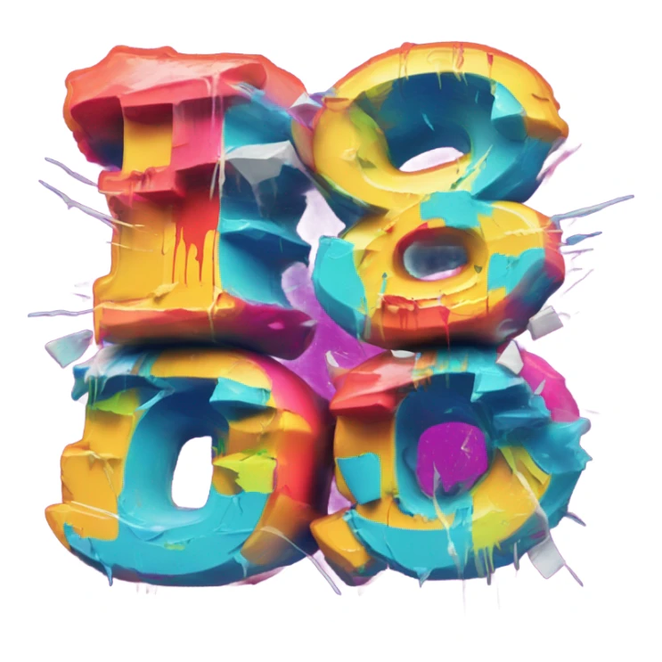 The 80s Cruise Year 9, as graffiti  sticker